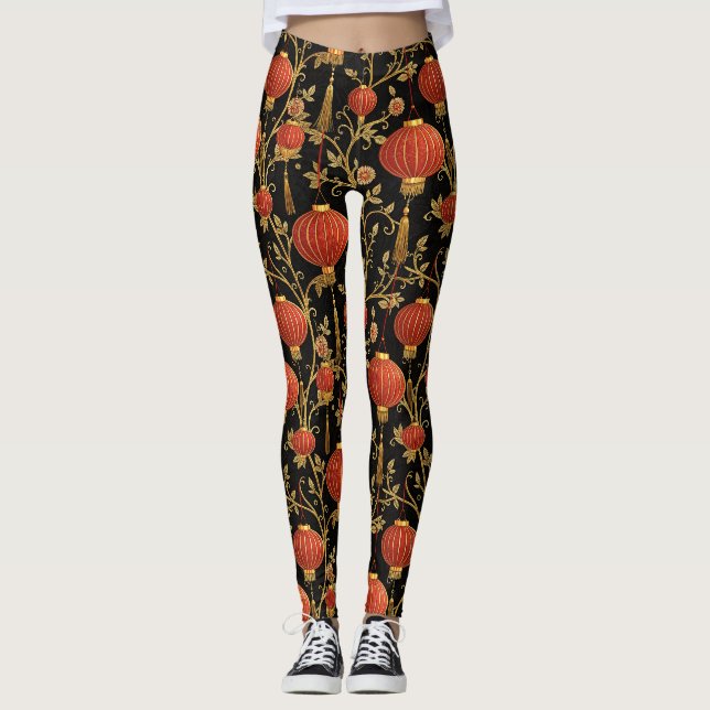 Chinese Lantern Festival (1) Leggings (Front)