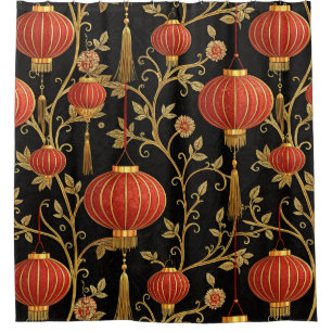 Chinese Lantern Festival (1) Shower Curtain