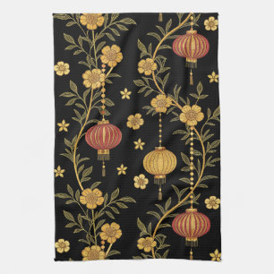 Chinese Lantern Festival (4) Tea Towel