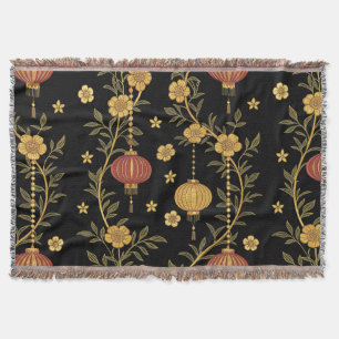 Chinese Lantern Festival (4) Throw Blanket