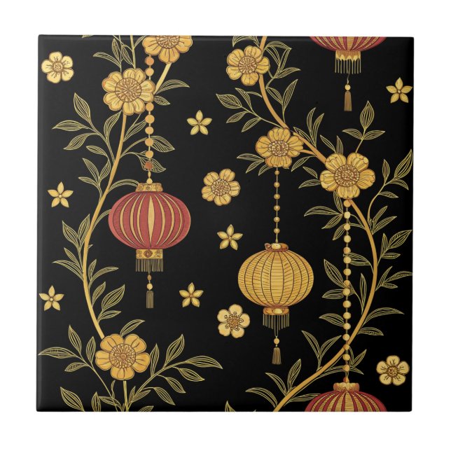 Chinese Lantern Festival (4) Tile (Front)