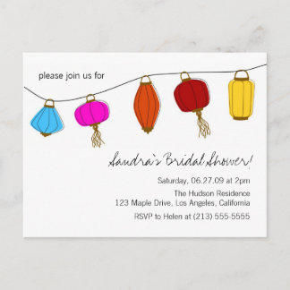 Chinese Lantern Invitations