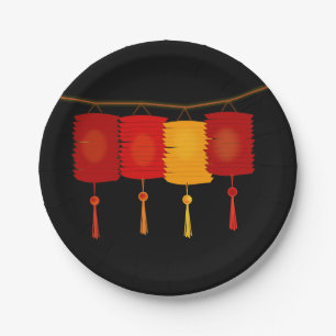 Chinese Lantern Paper Plates