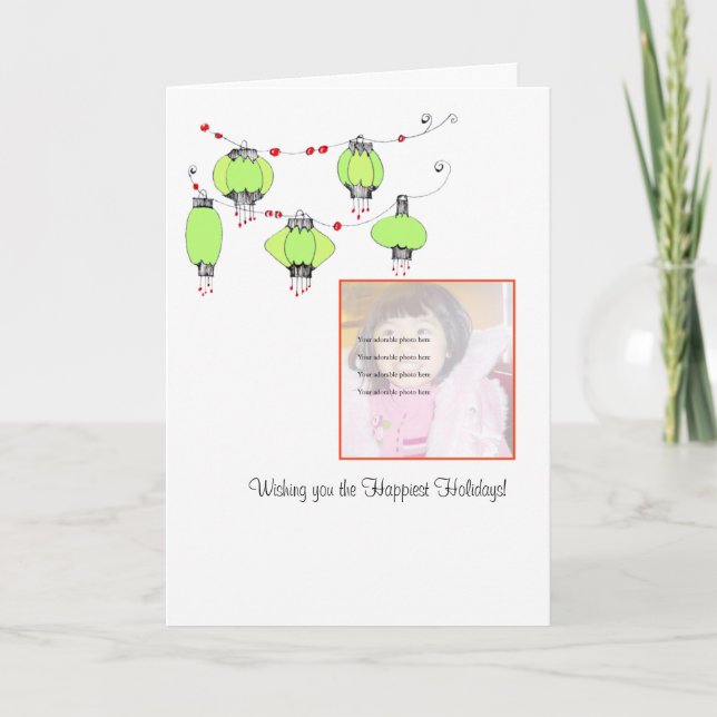 Chinese Lantern photo card (Front)