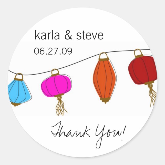 Chinese Lantern Stickers (Front)