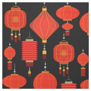 Chinese lanterns  fabric