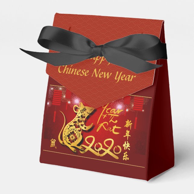 Chinese Lanterns Fireworks Rat Year 2020 TFB Favour Box (Front Side)