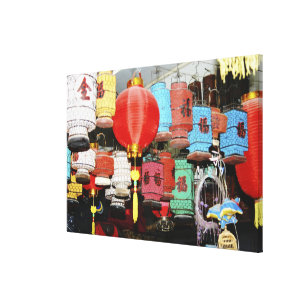 Chinese lanterns in China Canvas Print
