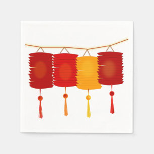 Chinese Lanterns Paper Napkins