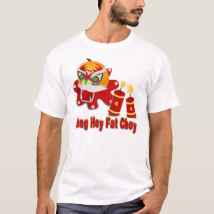 Chinese Lion and Firecrackers T-Shirt