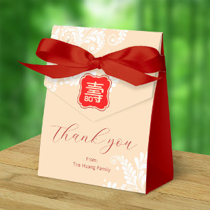 Chinese Longevity Birthday (99 & younger) Beige Favour Box