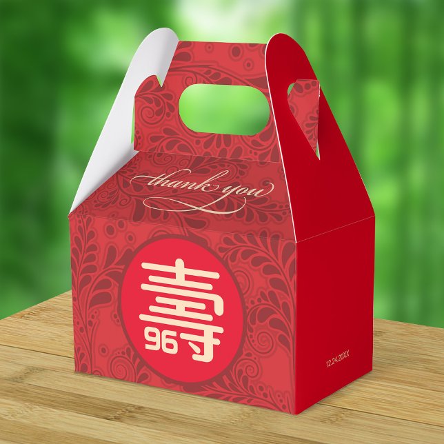 Chinese Longevity Birthday Favour Box (Any Age) (Creator Uploaded)