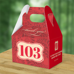 Chinese "Longevity" Elderly Birthday Favour Box