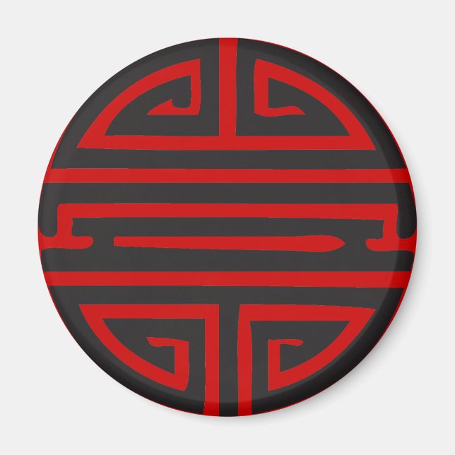 CHINESE LONGEVITY SYMBOL MAGNET (Front)