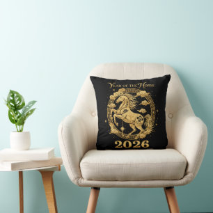 Chinese Lunar New Year 2026 Year Of The Horse Cushion