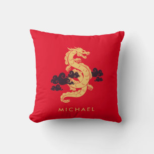 Chinese Lunar New Year Dragon 2024 Personalised Cushion