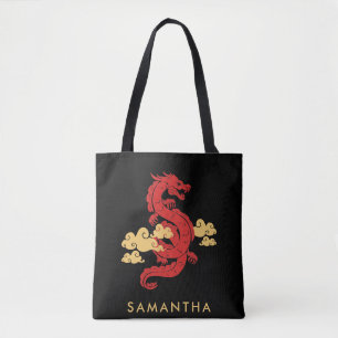Chinese Lunar New Year Dragon 2024 Personalised Tote Bag