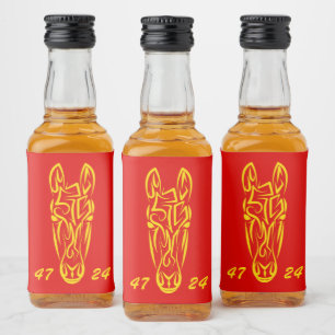 Chinese Lunar New Year of the Horse 2026 4724 Fire Liquor Bottle Label