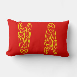 Chinese Lunar New Year of the Horse 2026 4724 Fire Lumbar Cushion