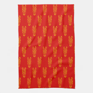 Chinese Lunar New Year of the Horse 2026 4724 Fire Tea Towel