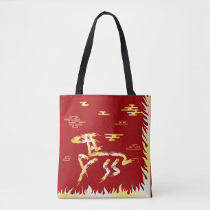 Chinese Lunar New Year of the Horse 2026 4724 Fire Tote Bag