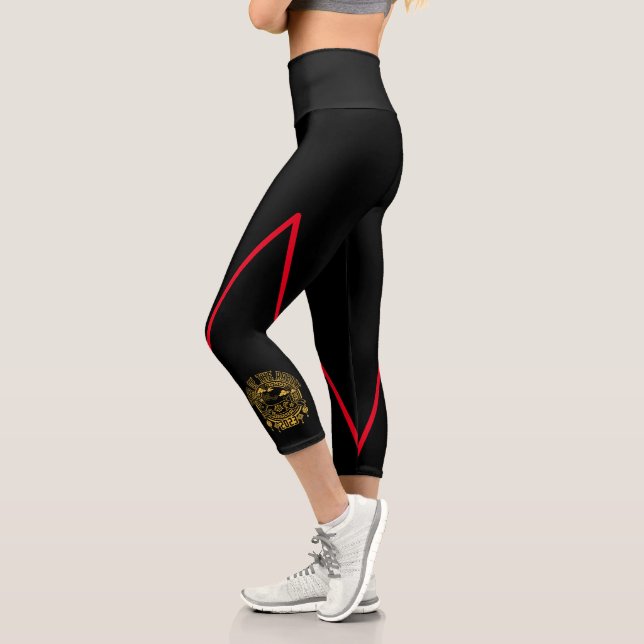 Chinese Lunar New Year of the Rabbit Capri Leggings (Left)