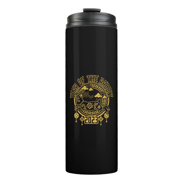 Chinese Lunar New Year of the Rabbit Thermal Tumbler (Front)