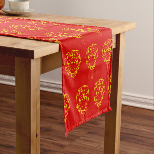 Chinese Lunar New Year of the Snake 2025 4723 Wood Short Table Runner