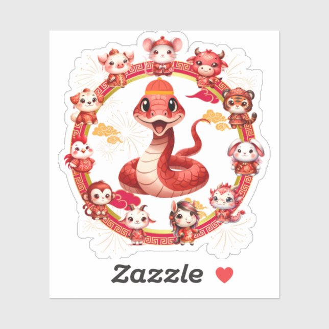 Chinese Lunar New Year Snake Design 2 (Sheet)