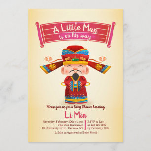 Chinese Man Invitation