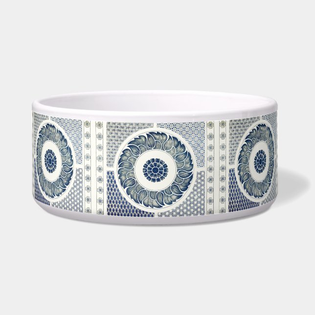 Chinese Medallion: Indigo Blue Chinoiserie (Front)
