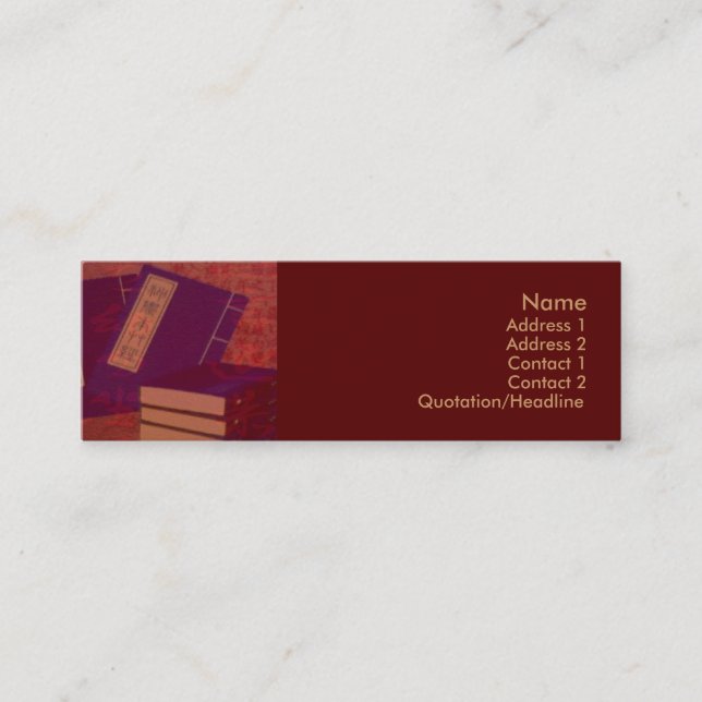 Chinese Medicine Business Card (Front)
