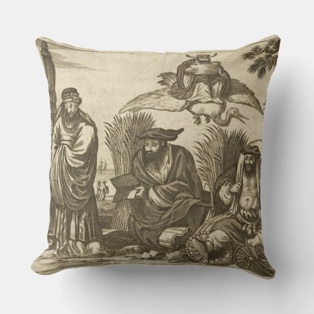 Chinese Merchants Consulting Fortune Tellers to En Cushion (Front)