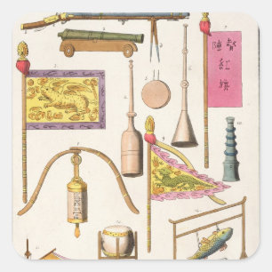 Chinese military equipment, illustration from 'Le Square Sticker