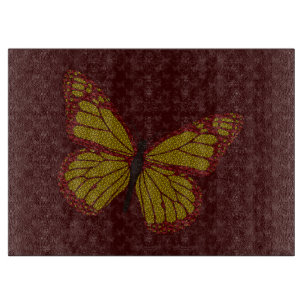 Chinese Monarch Glass Cutting Board