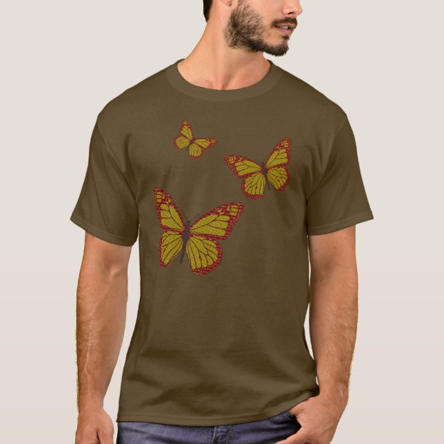 Chinese Monarch Men's Dark Shirt (Front)