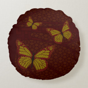 Chinese Monarch Round Pillow