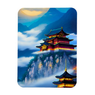 Chinese Mountain Palace Magnet