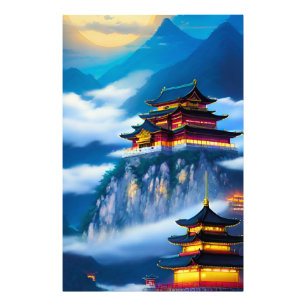 Chinese Mountain Palace Photo Print