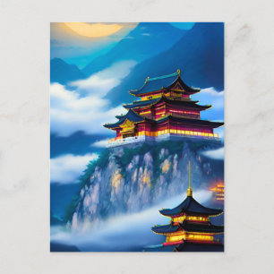 Chinese Mountain Palace Postcard