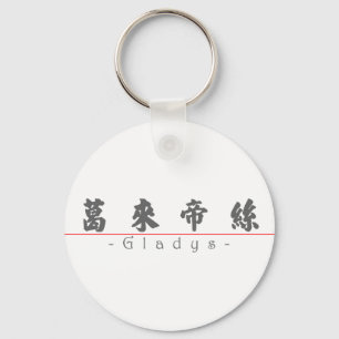 Chinese name for Gladys 20137_4.pdf Key Ring