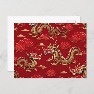 Chinese New Lunar Year of Dragon, Postcrossing Postcard