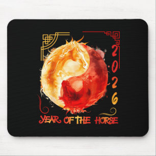 Chinese New Lunar Year Of The Horse 2026 _1  Mouse Pad