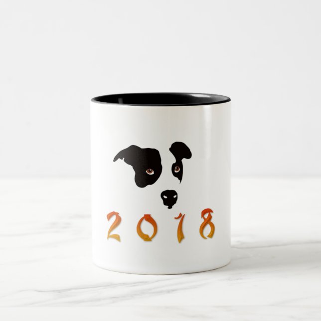 Chinese New Year 2018 Two-Tone Coffee Mug (Center)