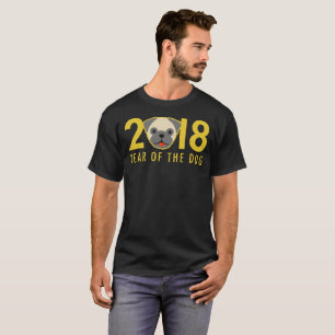 Chinese New Year 2018 Year of the Dog Pug T-Shirt