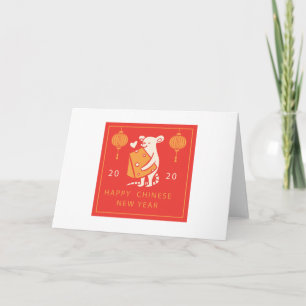 Chinese New Year 2020 Rat Card
