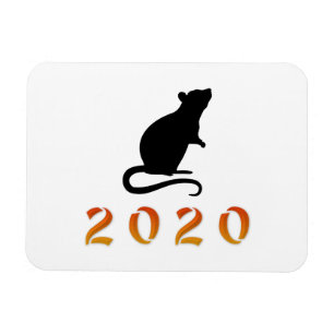 Chinese New Year 2020 Rat Magnet