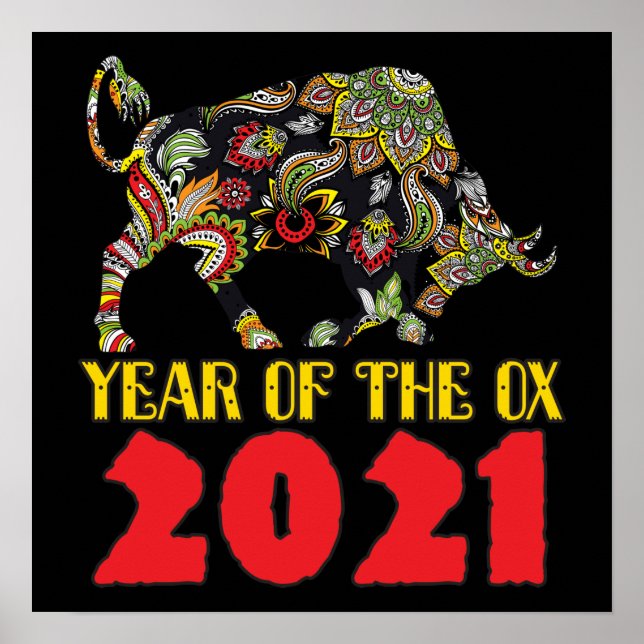 Chinese New Year 2021 - Year Of The Ox Poster (Front)