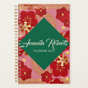 Chinese New Year 2023 Rabbit Plum Blossom Flowers Planner