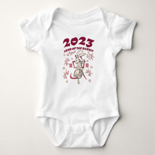 Chinese New Year 2023 - Year of the Rabbit Baby Bodysuit
